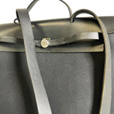 Hermes Black Toile Herbag 39 Handbag