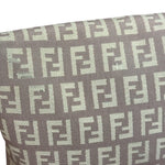 Fendi Pastel Pink Leather Trim Zucca Flap Vitello Tube Messenger Bag