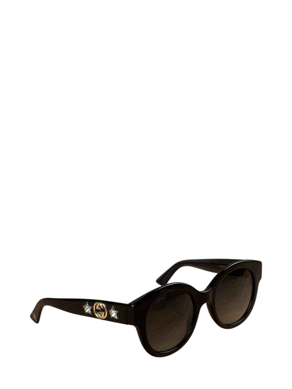 Gucci Black GG0207S Round-Frame Sunglasses