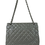 Chanel Grey Hue Caviar Quilted Jumbo Flap Bag 2010