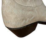 Isabel Marant White Distress Leather Western Boots