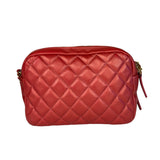 Chanel Pink Satin/Leather Trim Camera Bag 2019