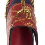 Gucci Red Leather Sylvie Chain Shoulder Bag