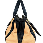 Chloe Nude Pink/Black Alice Satchel Shoulder Bag