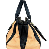 Chloe Nude Pink/Black Alice Satchel Shoulder Bag