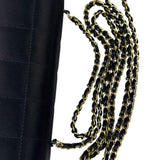 Chanel Black Satin Chocolate Bar Mini East-West Flap Bag