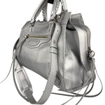 Balenciaga Carbon Fiber Silver Neo Classic City Bag Medium