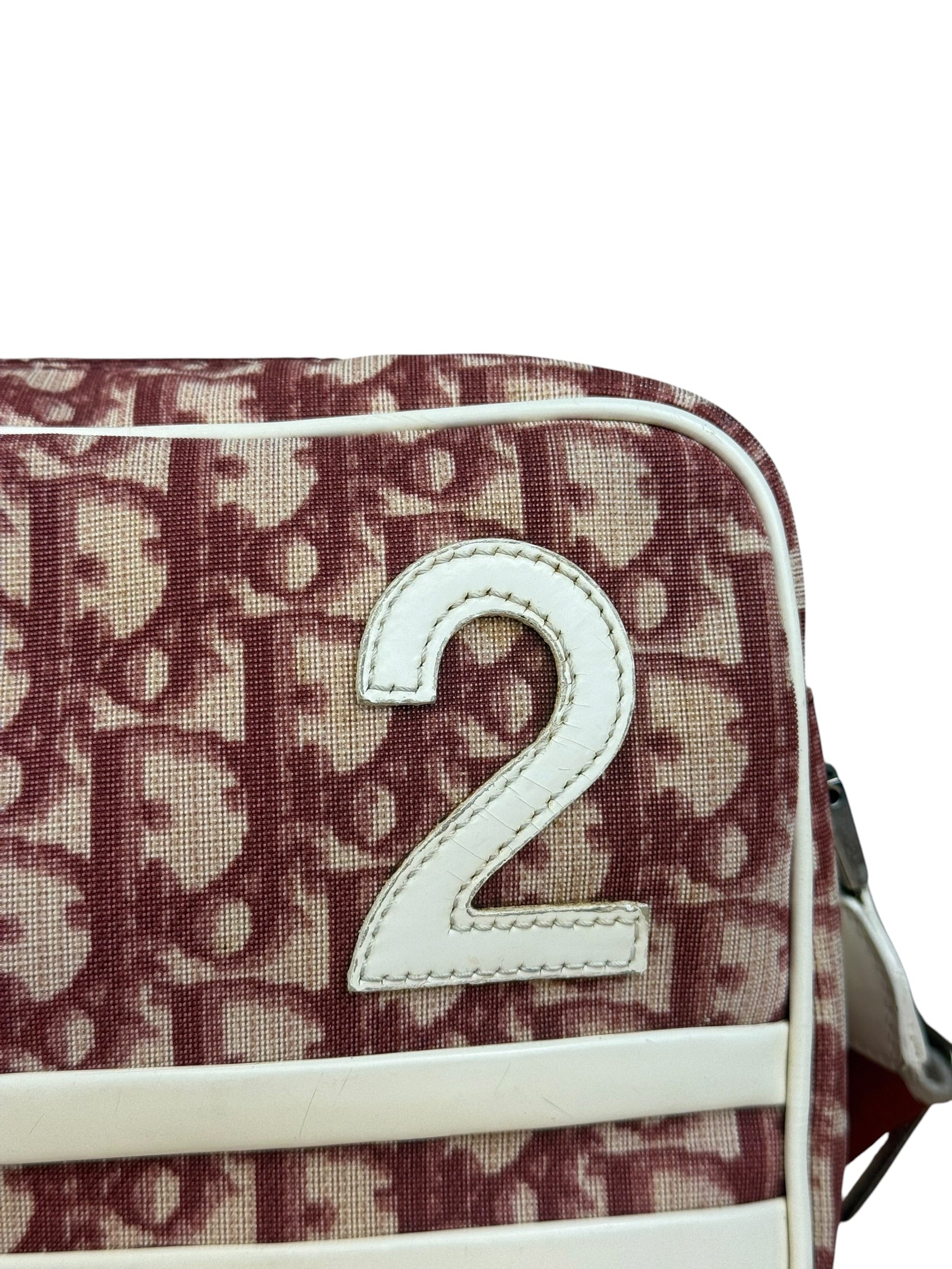 Christian Dior Vintage Red Oblique Trotter "2" Crossbody