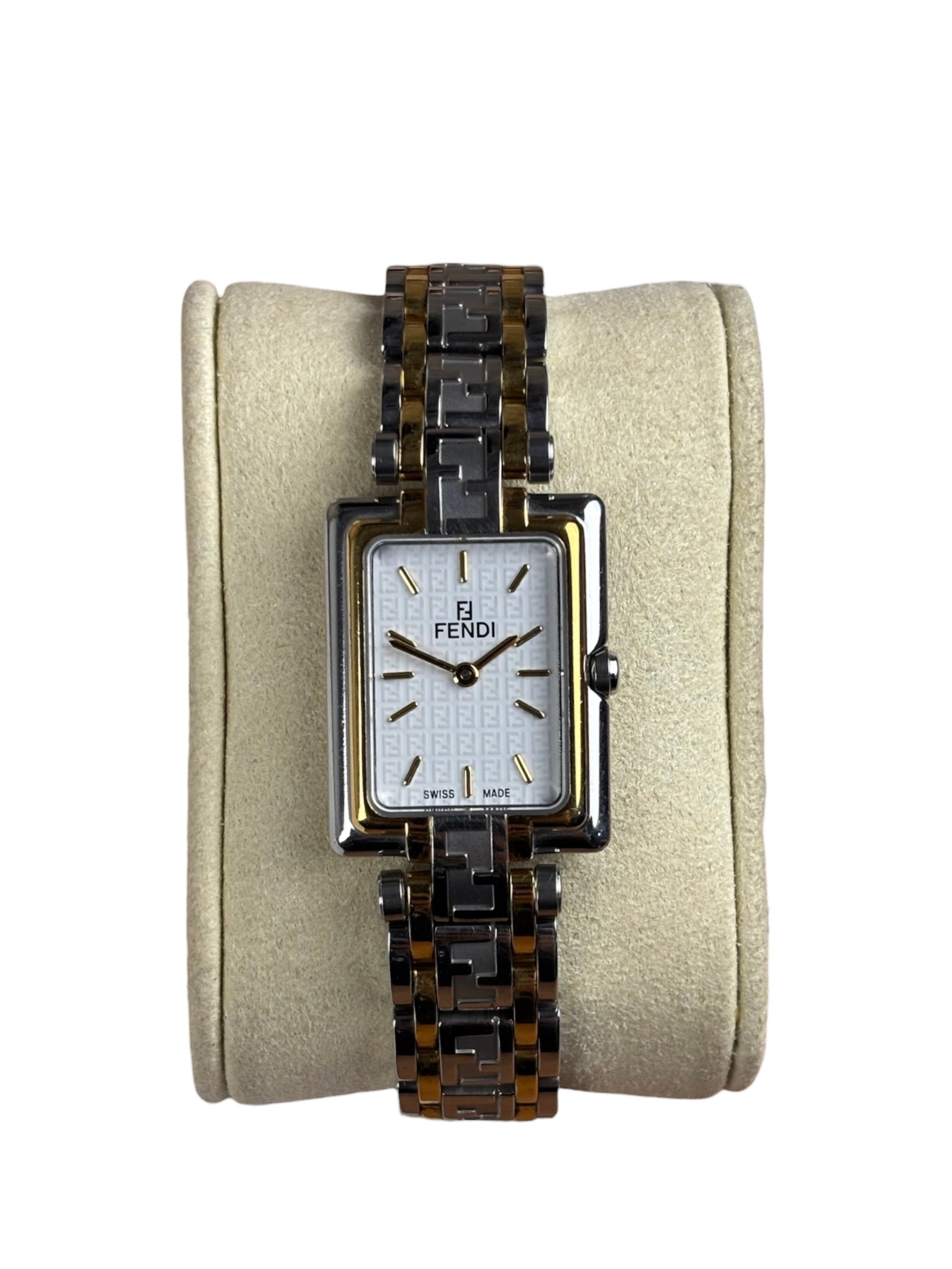 Fendi White Stick Dial 2 Tone Tank