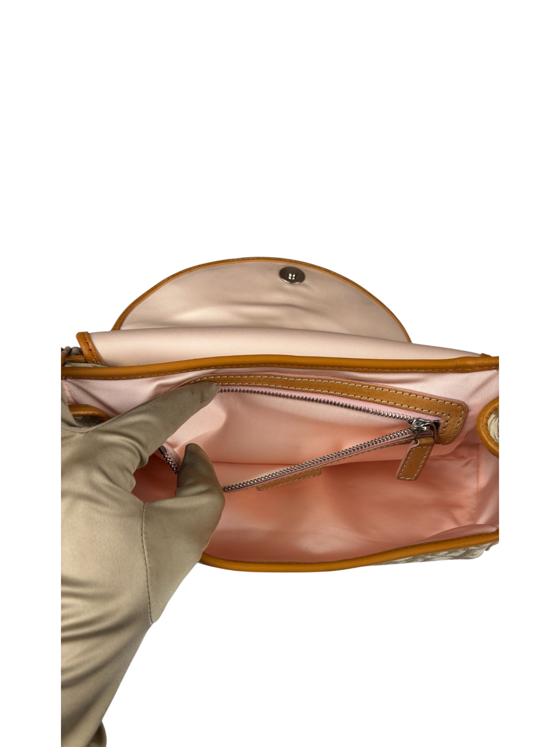 Christian Dior Leather Trotter Romantique Flap Shoulder Bag