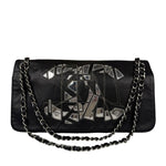 Chanel Black Leather CC Mirrored Mosaic Flap Bag 2008