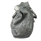 Coach Grey Pythonskin  Indy Babouska Two-Way Shoulder Bag