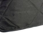 Chanel Black Quilted Satin/Leather Trim Chain Shoulder Bag 1989