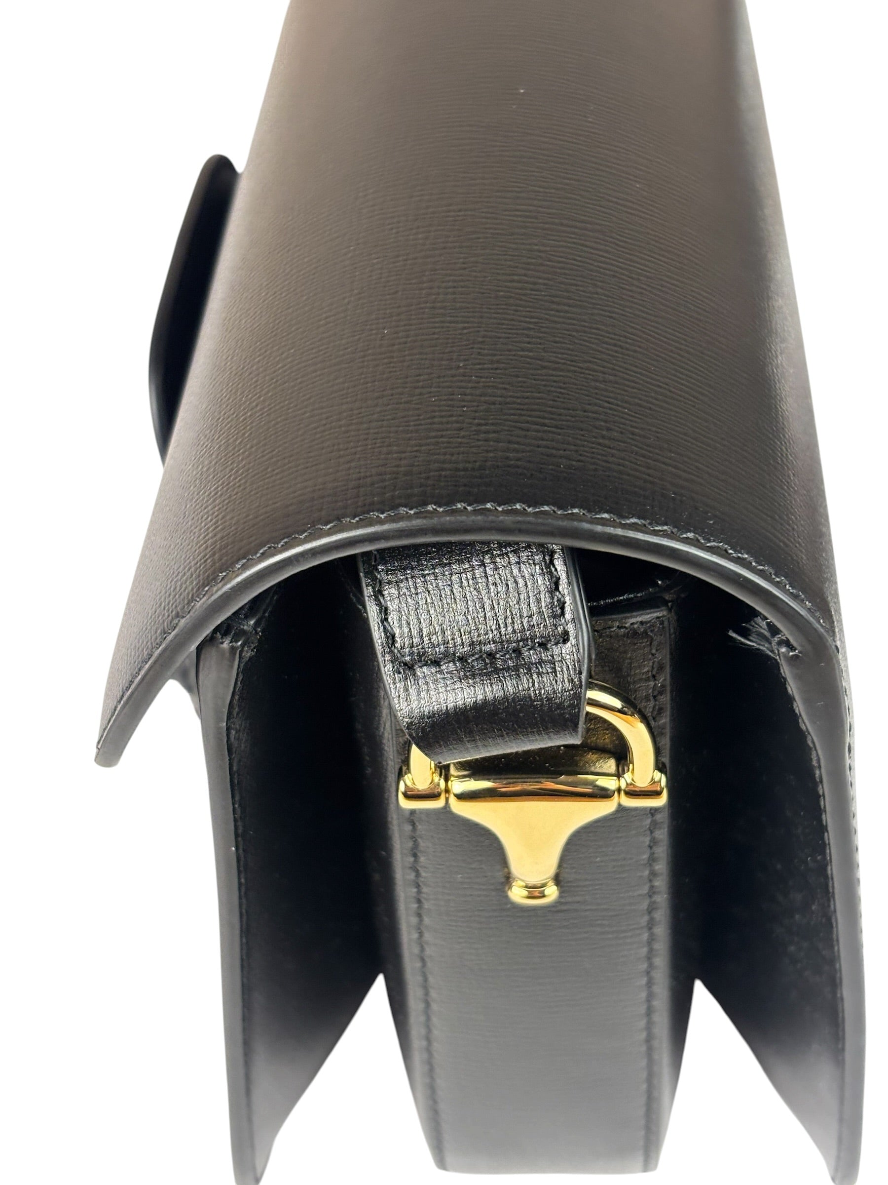 Gucci Black Leather Horsebit 1955 Shoulder Bag