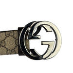 Gucci GG Supreme Leather Interlocking G Belt