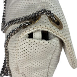 Chanel Ivory Perforated Drill Two-Tone Mademoiselle Flap Bag 2006