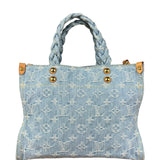 Louis Vuitton Monogram Denim Let Go PM 2Way Tote Handbag