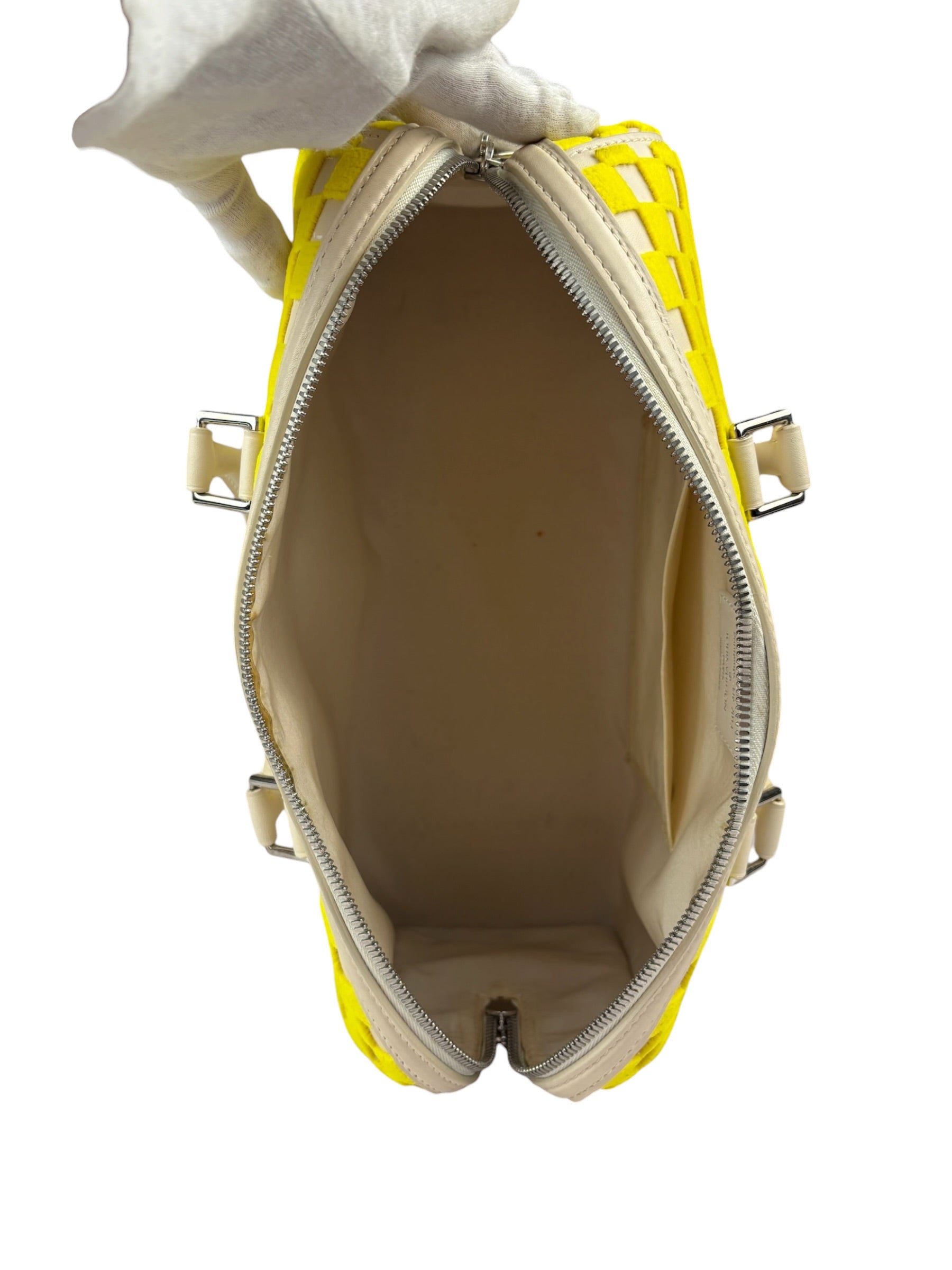 Louis Vuitton Yellow Damier Cube East/West Speedy
