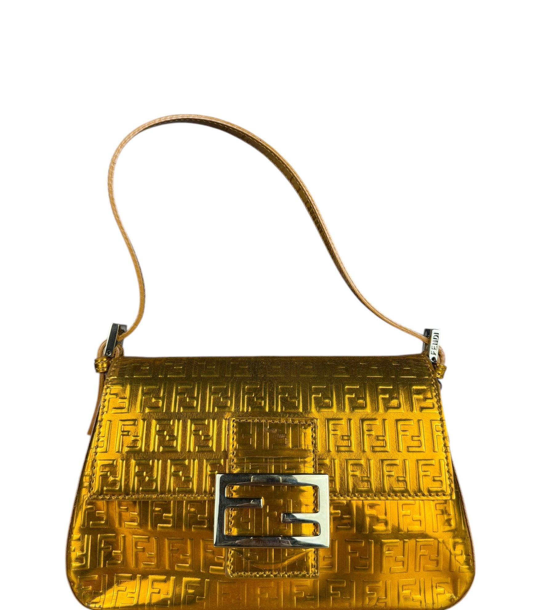 Fendi Metallic FF Mini Mamma Baguette