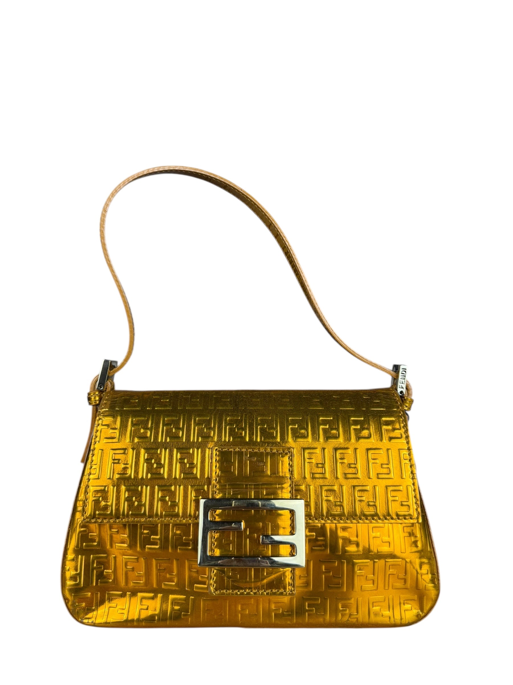 Fendi Metallic FF Mini Mamma Baguette