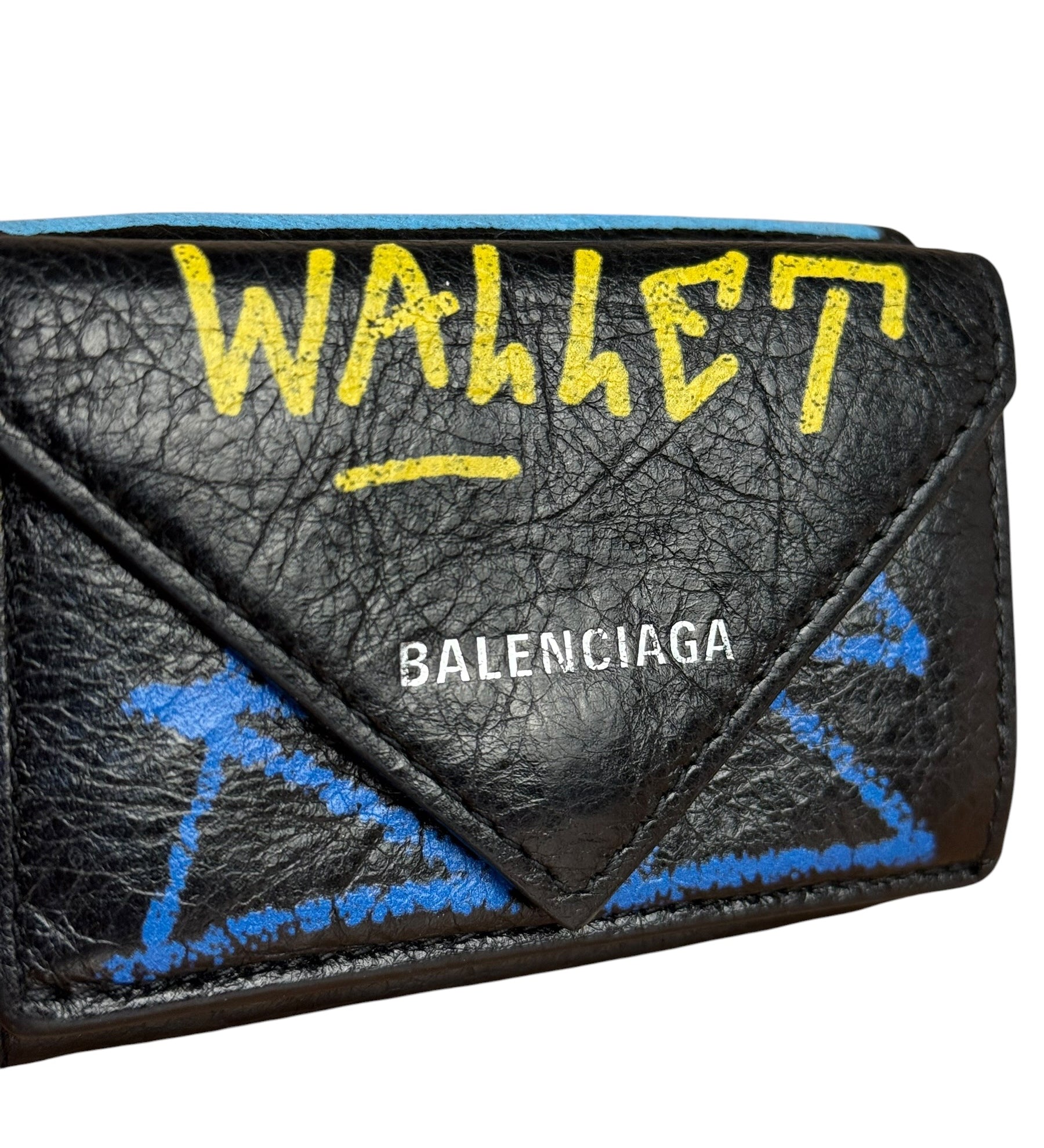 Balenciaga Grafitti Trifold Wallet
