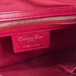 Christian Dior Red Granville Cannage 2Way Handbag