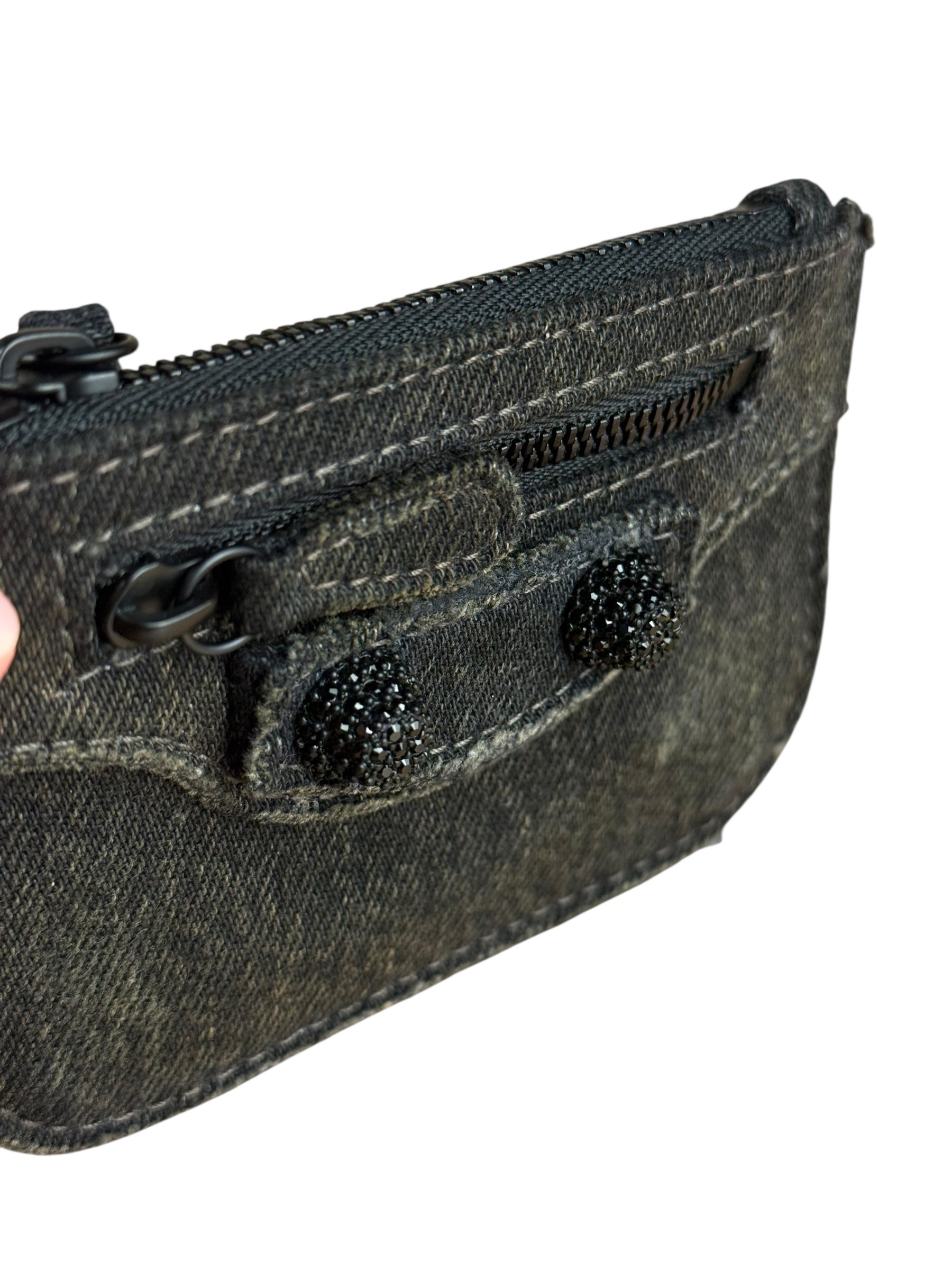 Balenciaga Le Cagole Zip Pouch Denim