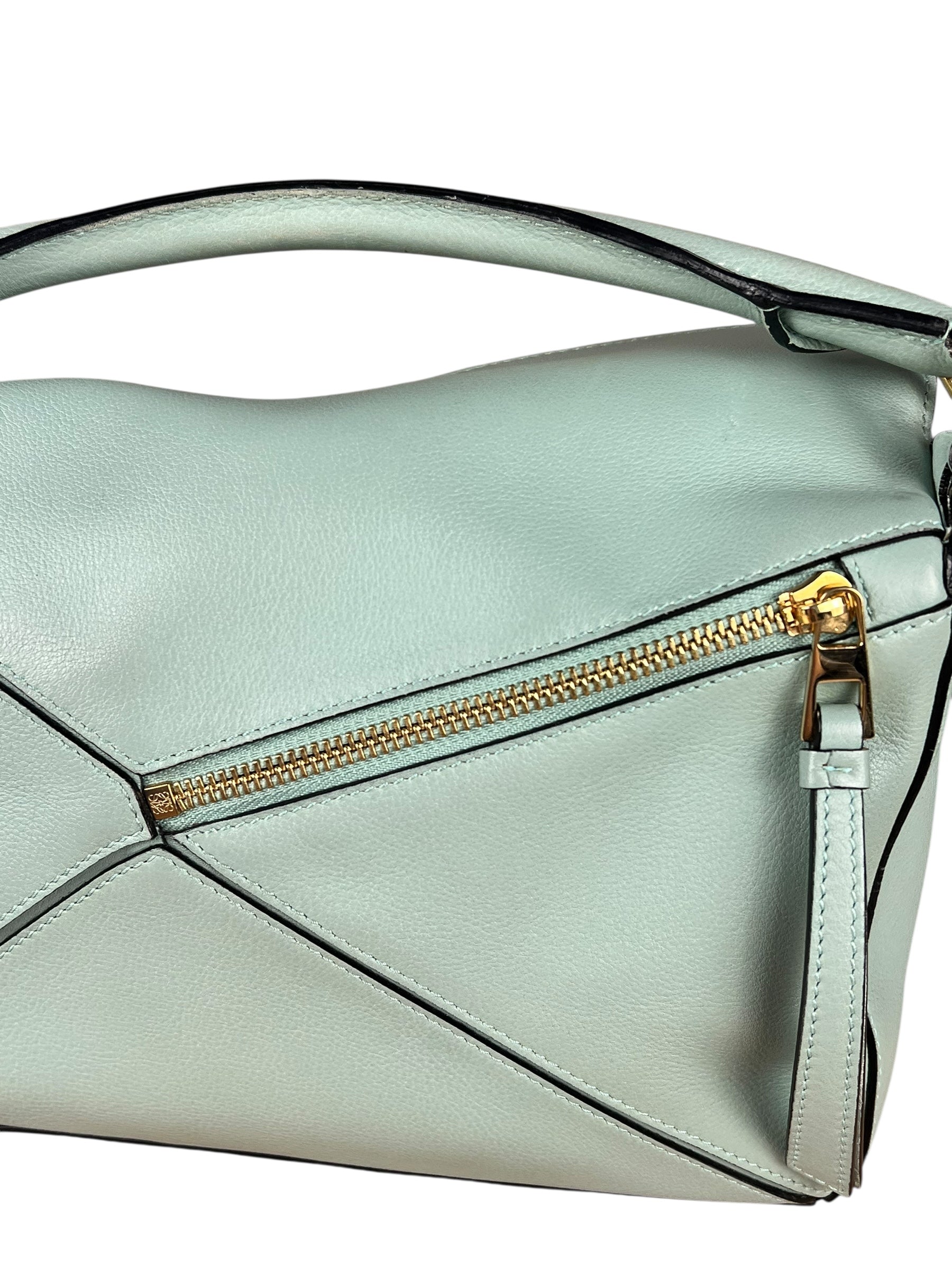 Loewe Green Medium Puzzle Bag
