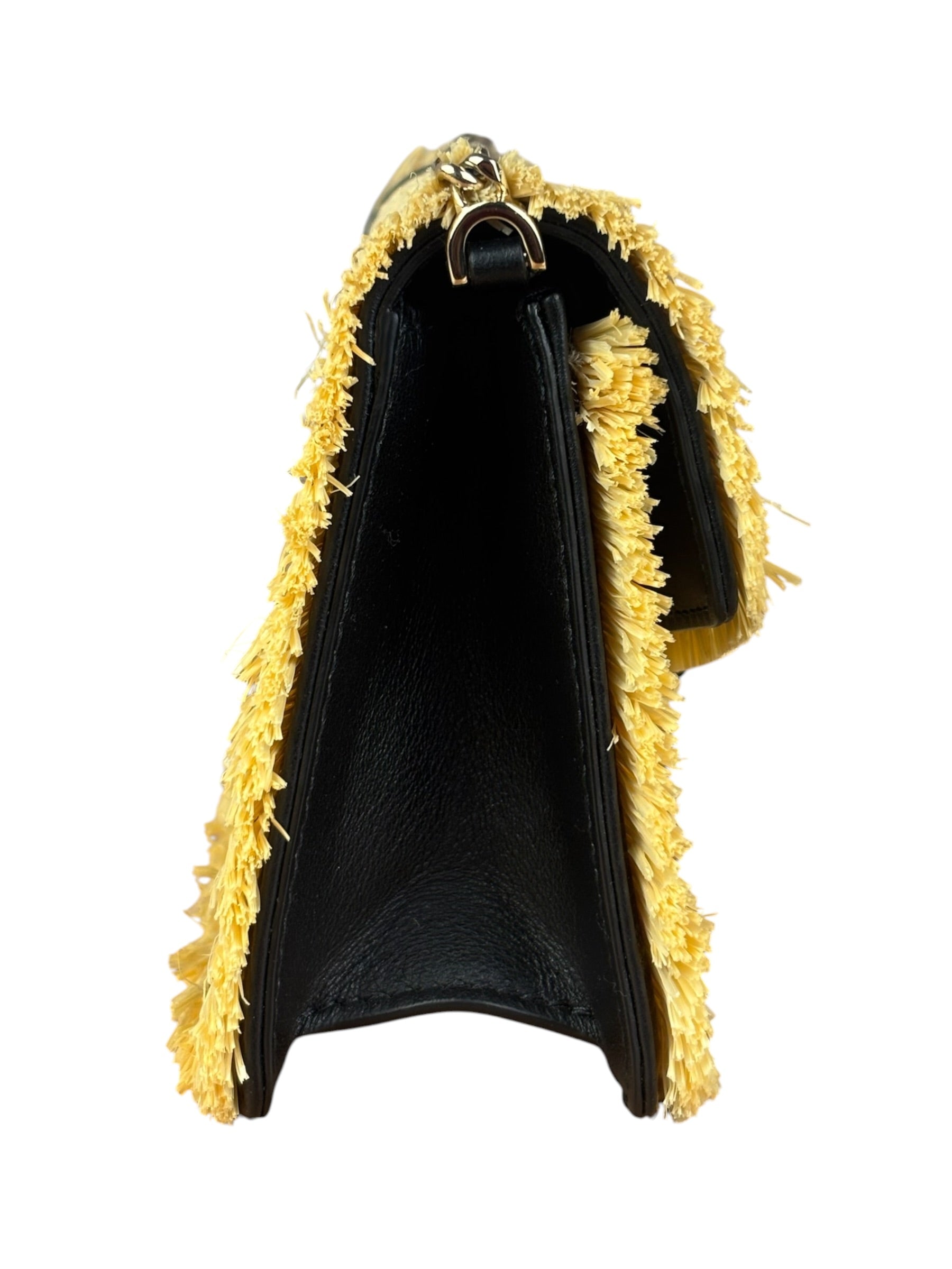 Bvlgari Serpenti Forever Mini Raffia Bag Beige