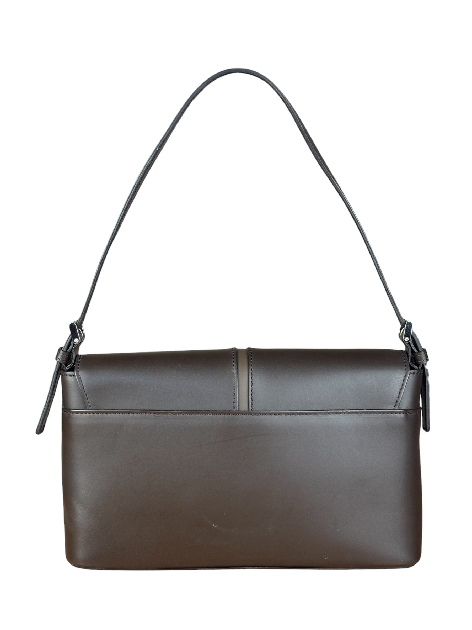 Burberry Brown Leather Shoulder Bag