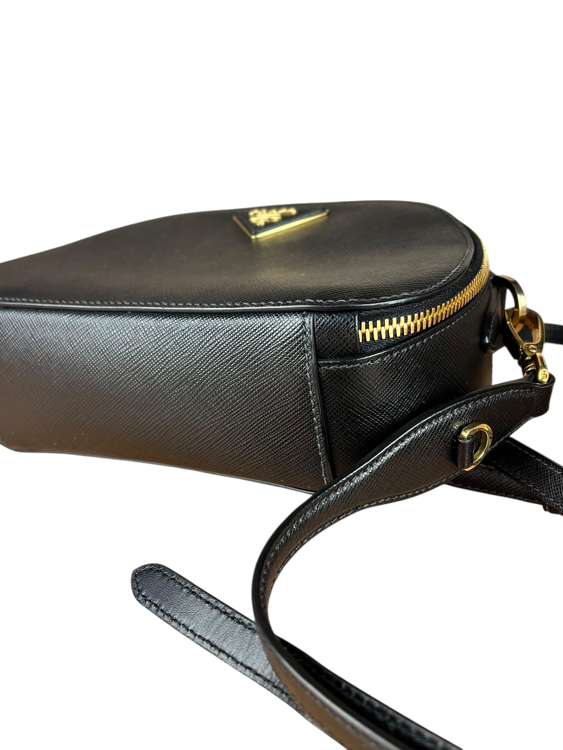Prada Black Leather Odette Crossbody