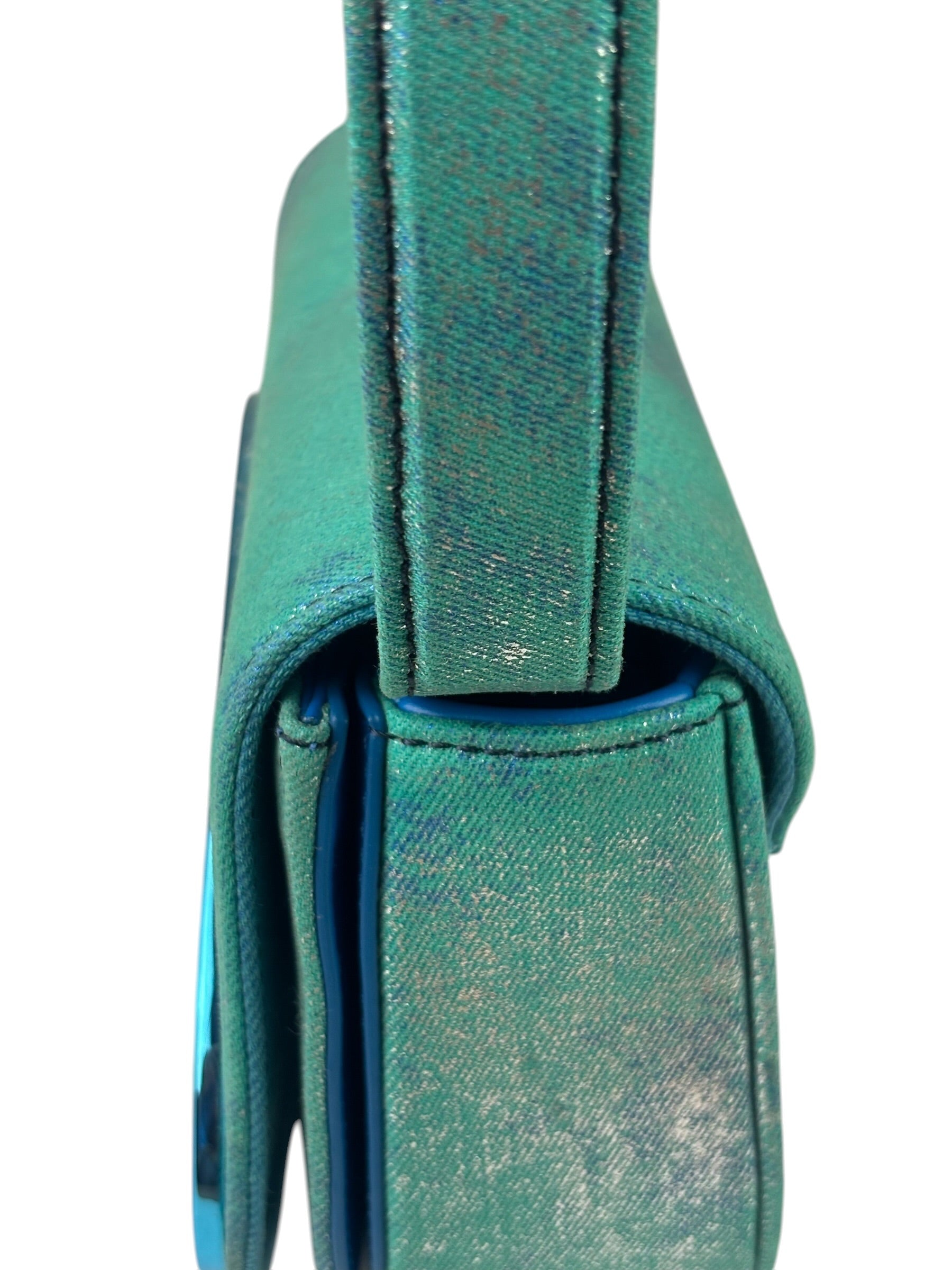 Diesel Blue Iridescent 1DR Shoulder Bag