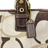 Coach Vintage Braided Strap Canvas Shoulder Bag
