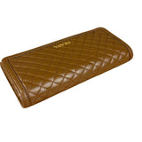 Prada Brown Quilted Leather Long Wallet