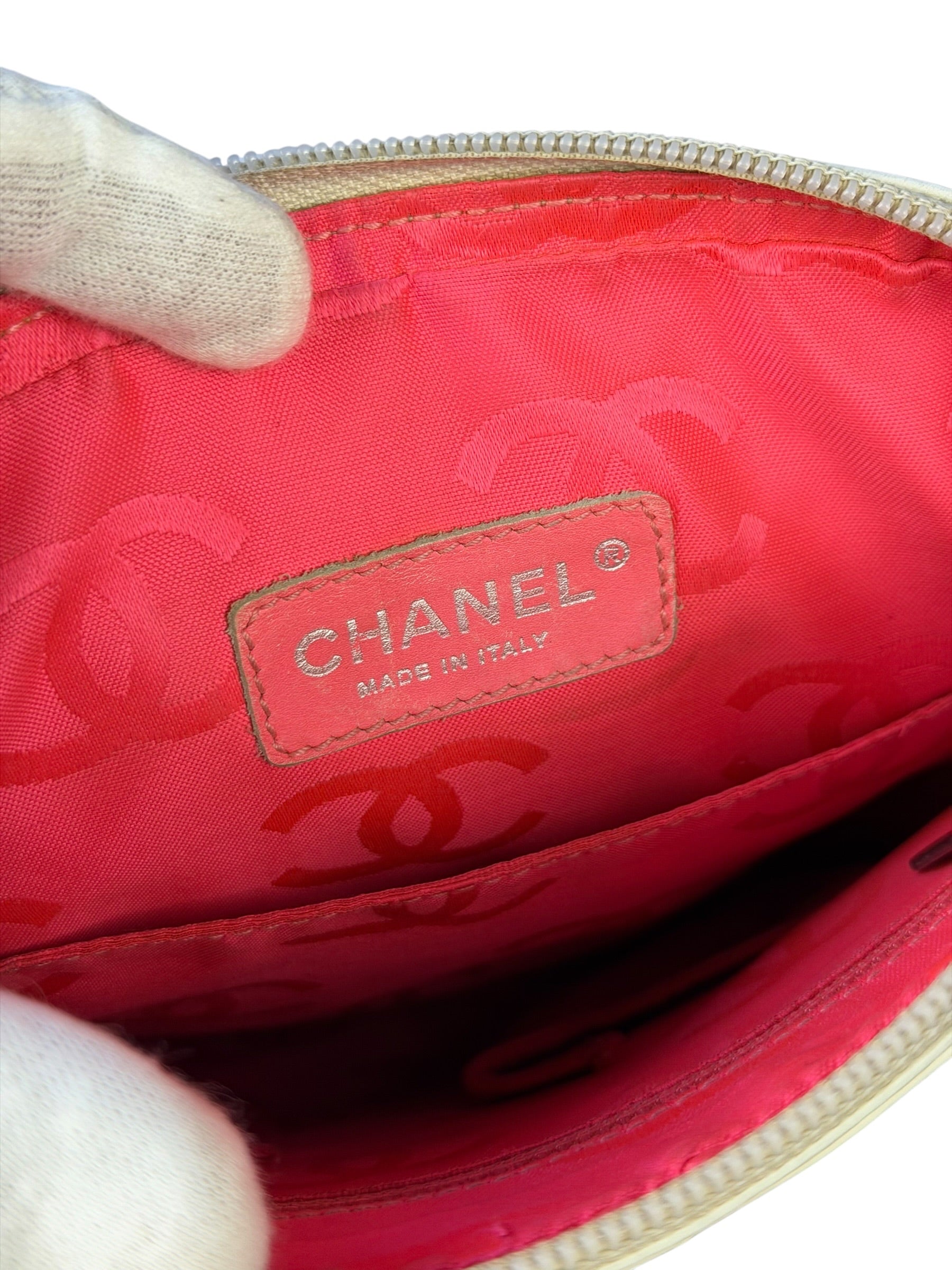 Chanel Vintage Leather Cambon Ligne Crossbody/Shoulder Bag-2008