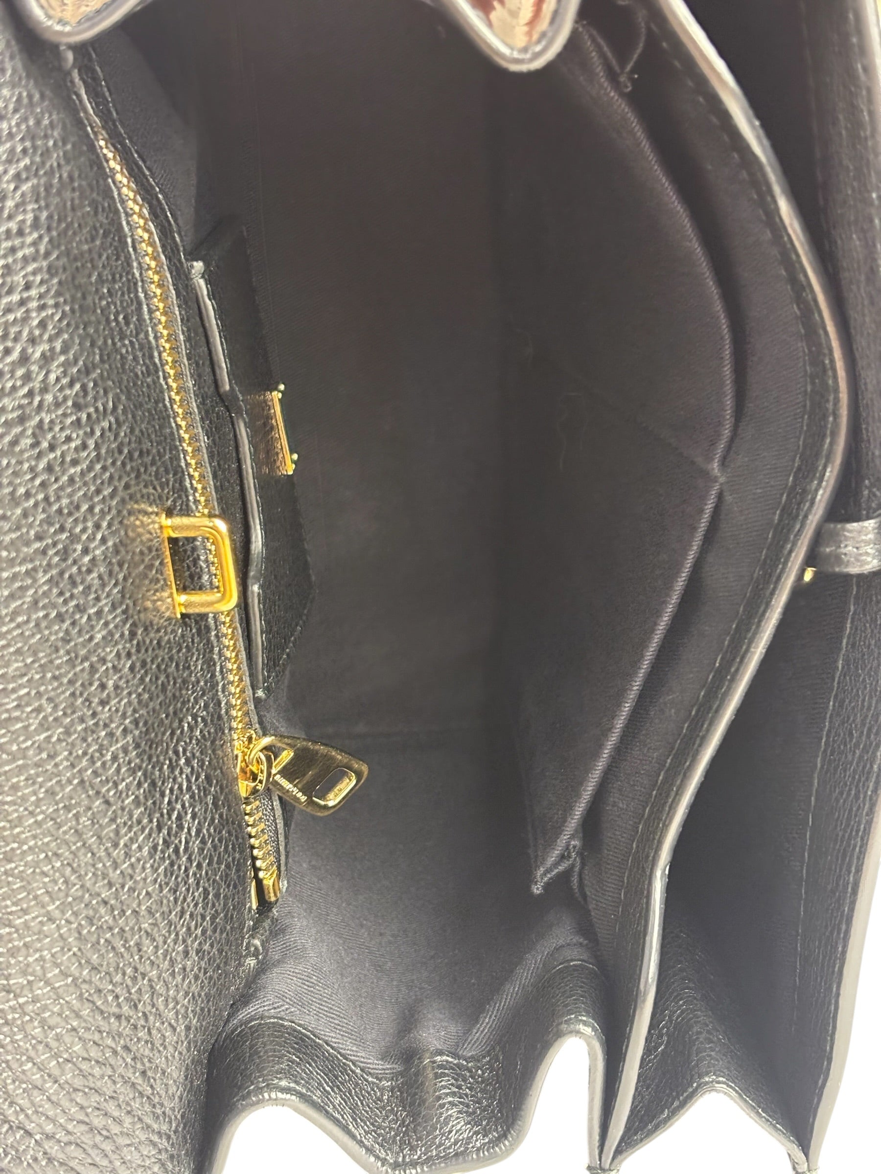 Dolce & Gabbana Black Patent Leather Borsa A Mano Two-Way Bag