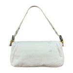 Fendi Vintage Denim x Snakeskin Baguette Yellow