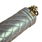 Chanel Medium Quilted Iridescent Boy Bag