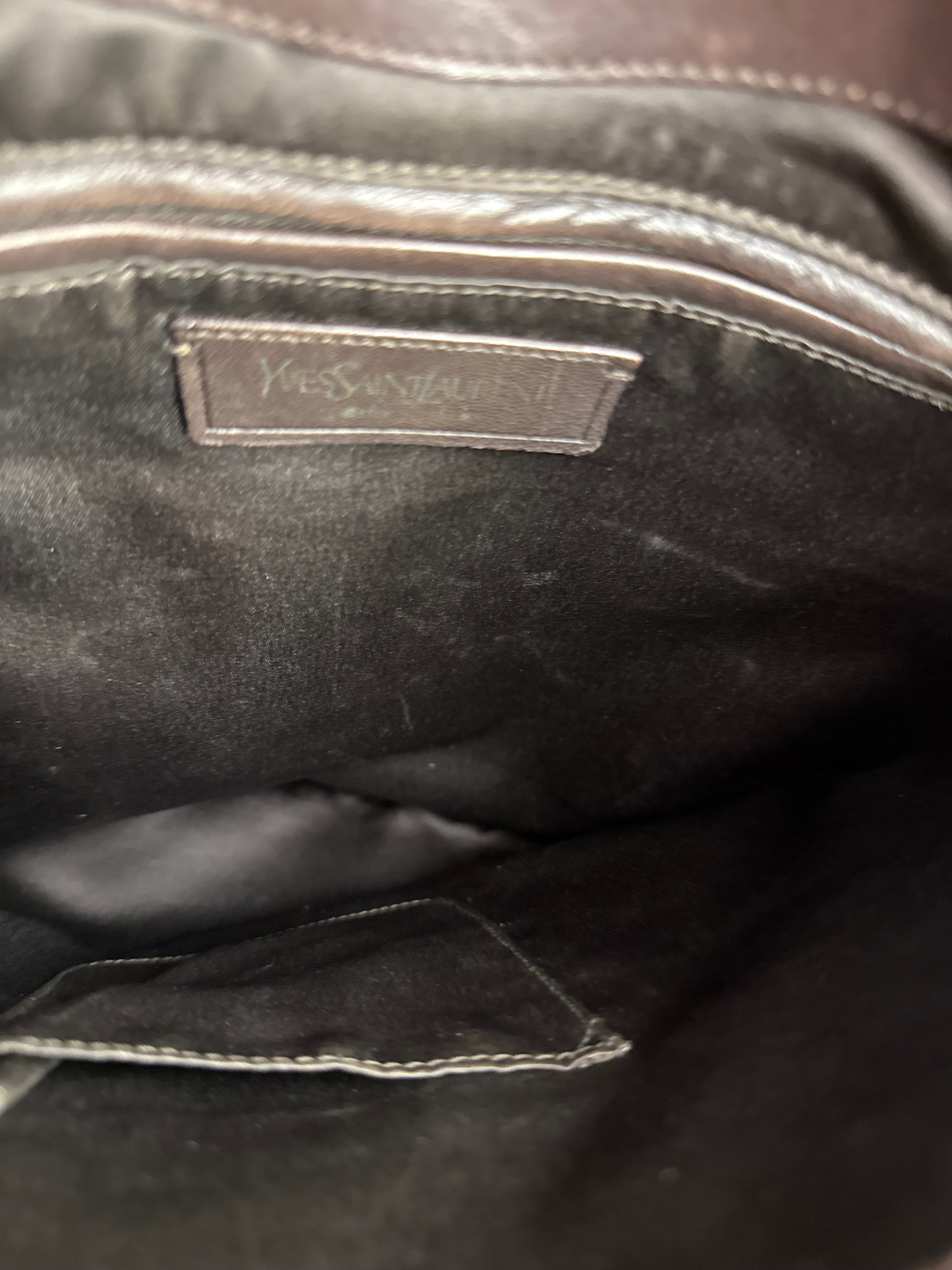 Yves Saint Laurent Tan Brown Messenger Bag