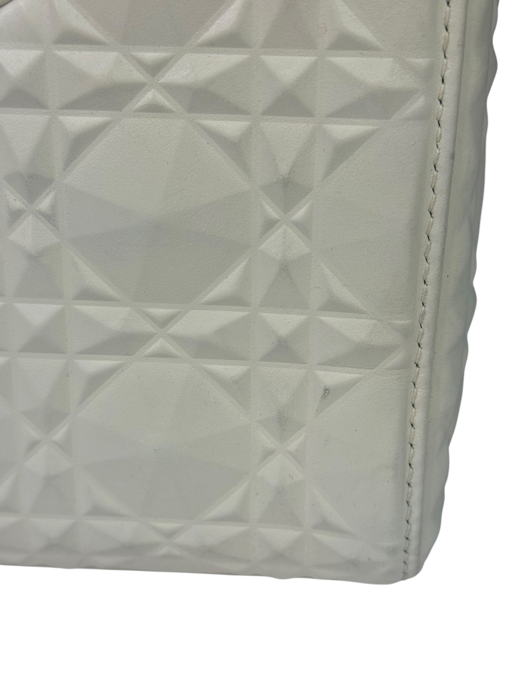 Christian Dior White Lady D-Joy Geometric 2Way Handbag