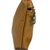 Longchamp Camel Leather Cosmetic Pouch