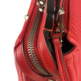 Fendi Vintage Red Calfskin Potcom Click Small Shoulder Bag