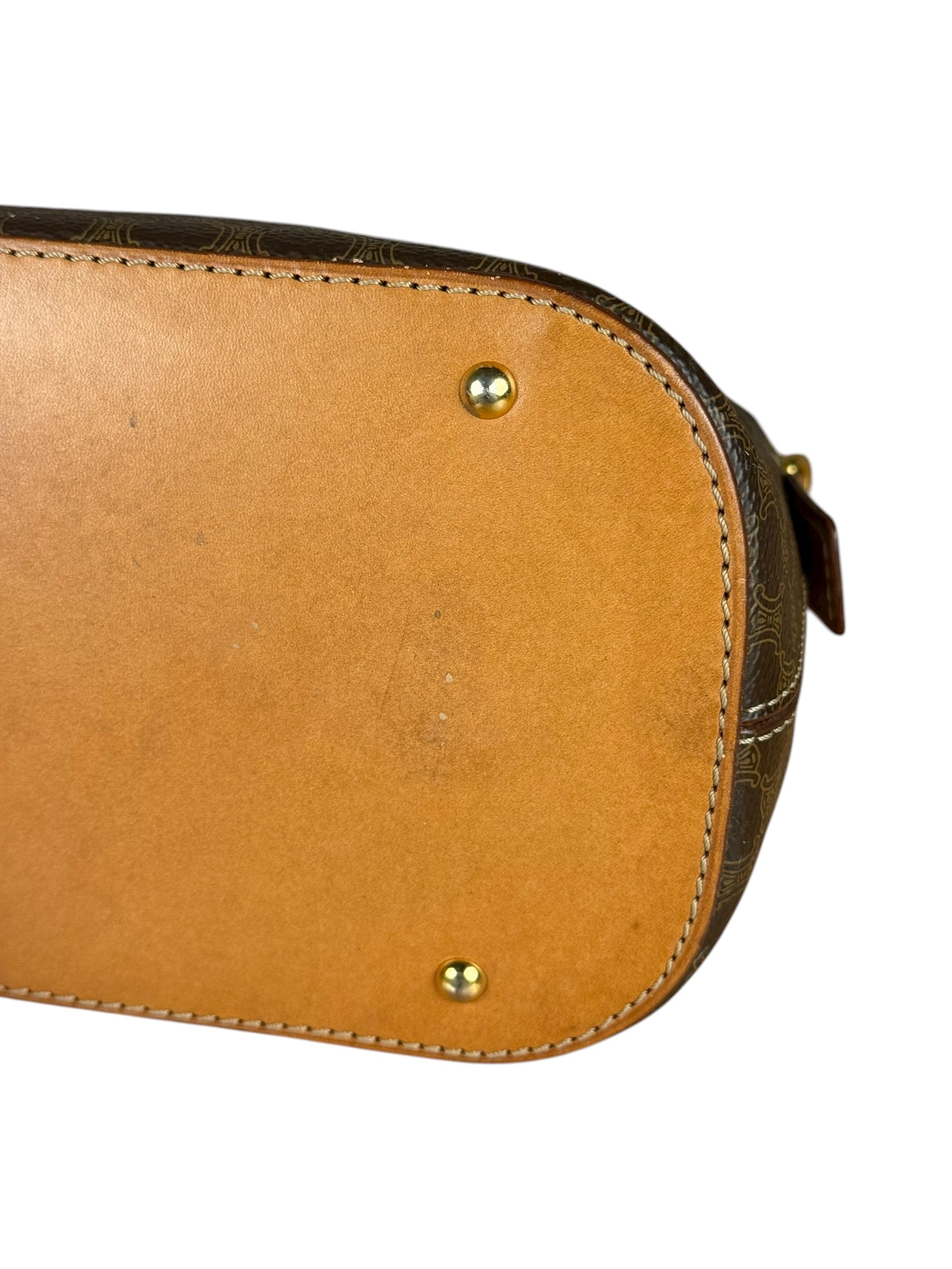 Celine Vintage Macadam Canvas Top Handle Bag