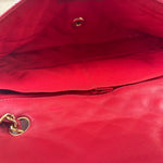 Chanel Red Quilted Leather Timeless Valentine Flap Bag 2009