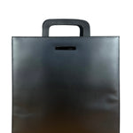 Gucci Grey Leather Retractable Top Handle Square 2-Way Satchel Bag