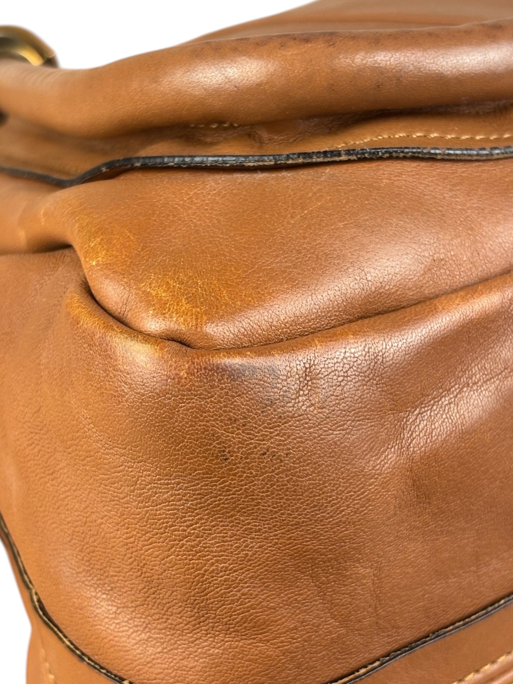 Chloe Caramel Tan Leather Paraty Medium Two-Way Bag