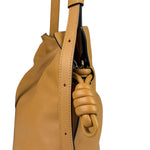 Loewe Brown Leather Flamenco Shoulder Bag