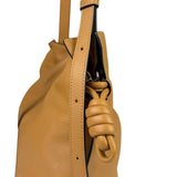 Loewe Brown Leather Flamenco Shoulder Bag