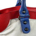 Balenciaga White Multicolor Moto 2Way City Bag