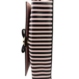Salvatore Ferragamo Pink/Black Striped Crossbody Bag